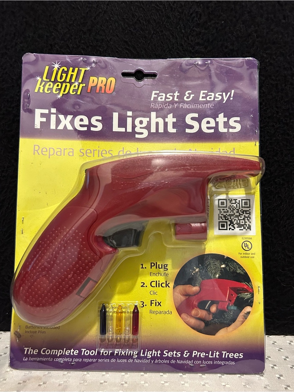 Light Keeper Pro Repair Tool, Fixes Light Sets & Pre-Lit Trees, Ulta-Lit NIP